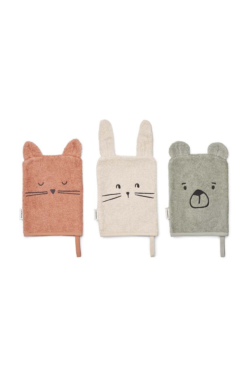 Liewood  Dětská koupací žínka  Sylvester Classic Washcloth 3-Pack 3-pack