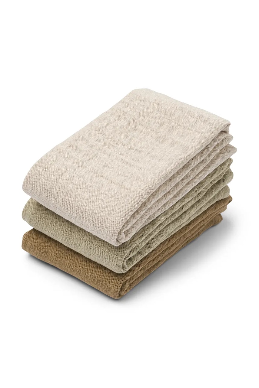 Liewood  Dětská utěrka  Lewis Muslin Cloth 3-pack