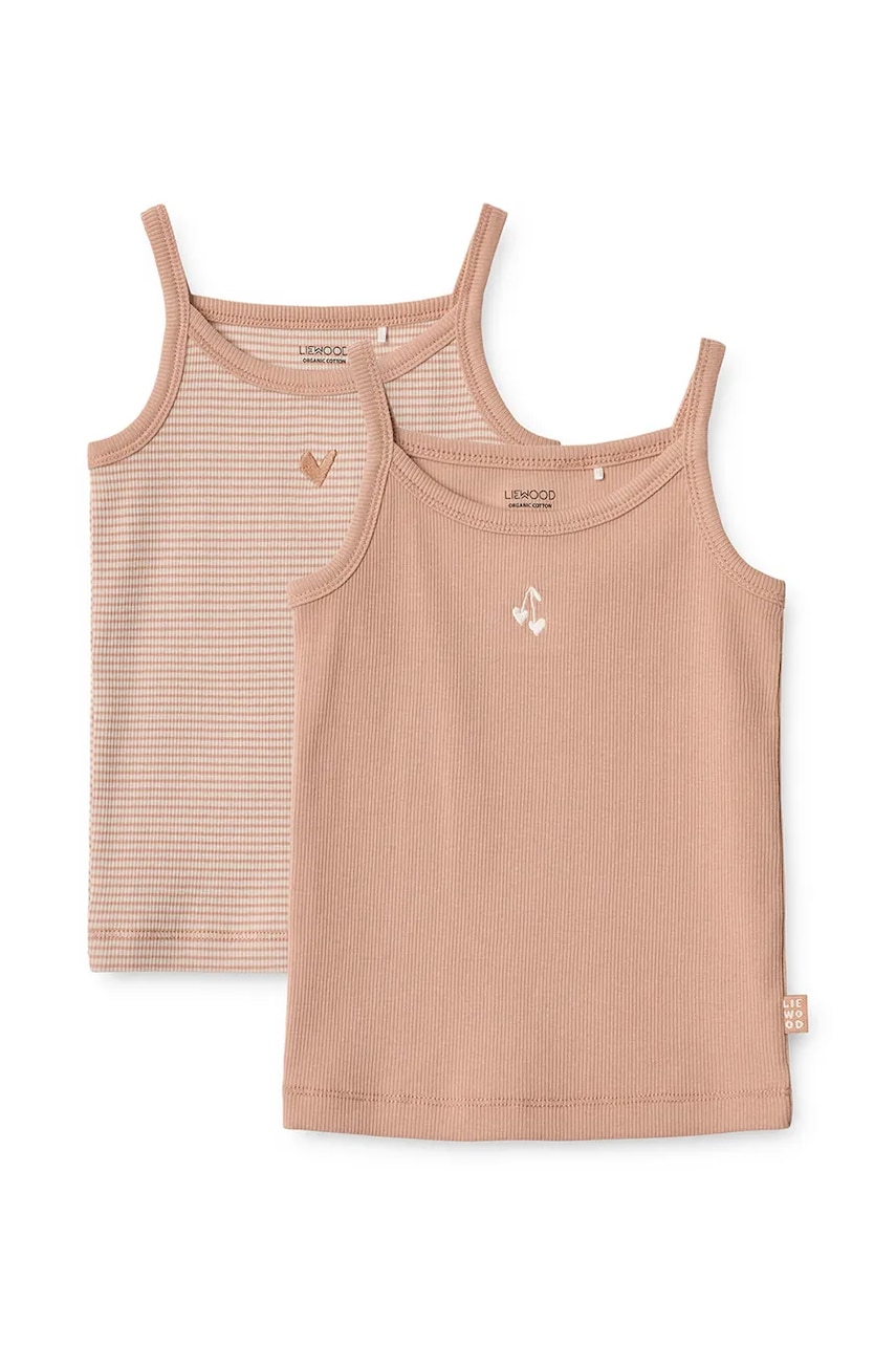 Liewood  Loungewear top dětský bavlněný Naomi Singlet 2-pack