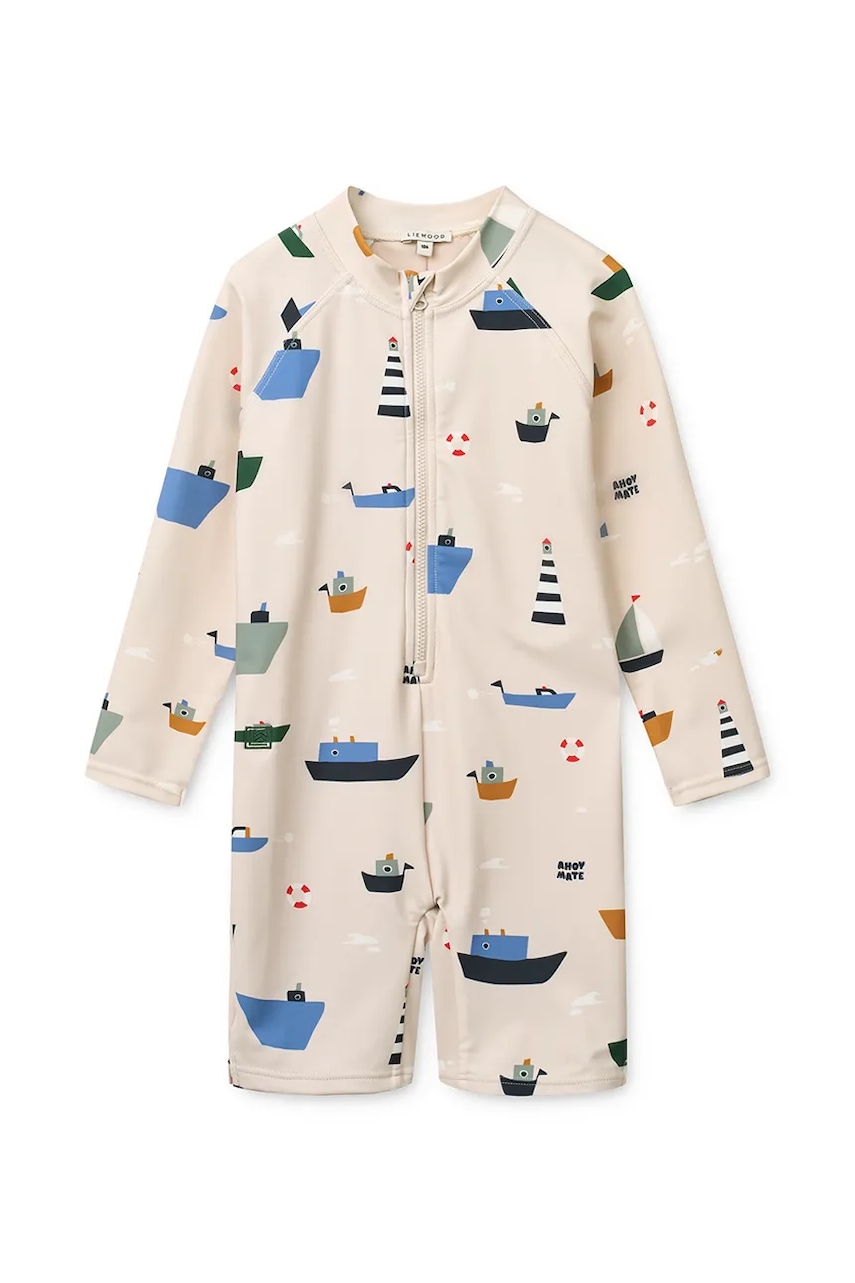 Liewood  plážový overal dětský Max Printed LS Swim Jumpsuit