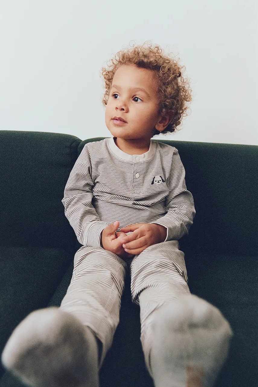 Liewood  pyžamo dětské bavlněné s elastanem Wilhelm Grow Striped Pyjamas Set