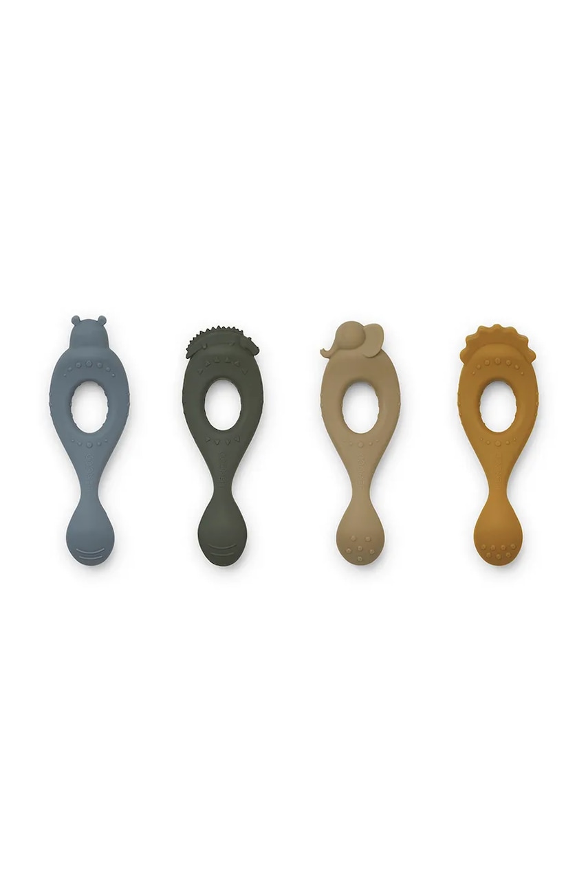 Liewood  Sada lžiček pro děti  Liva silicone spoon 4-pack
