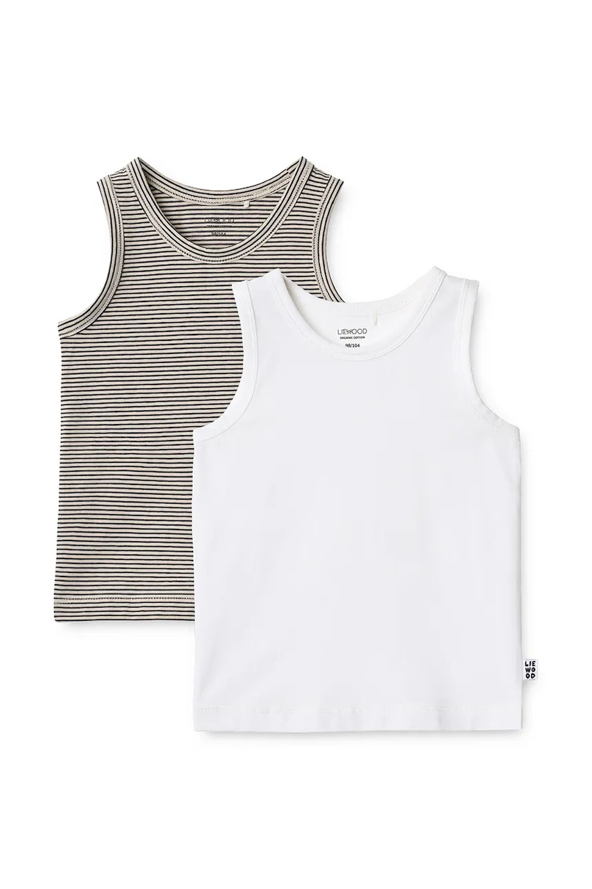 Liewood  top dětský bavlněný s elastanem Faris Tank Top 2-pack