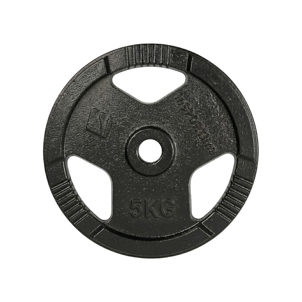 Litinový kotouč inSPORTline Hamerton Black 5 kg 30 mm
