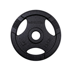 Litinový olympijský kotouč inSPORTline Hamerton Black 25 kg 50 mm