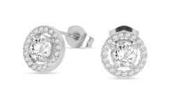 Liu Jo Nadčasové ocelové náušnice se zirkony Essential LJ2262