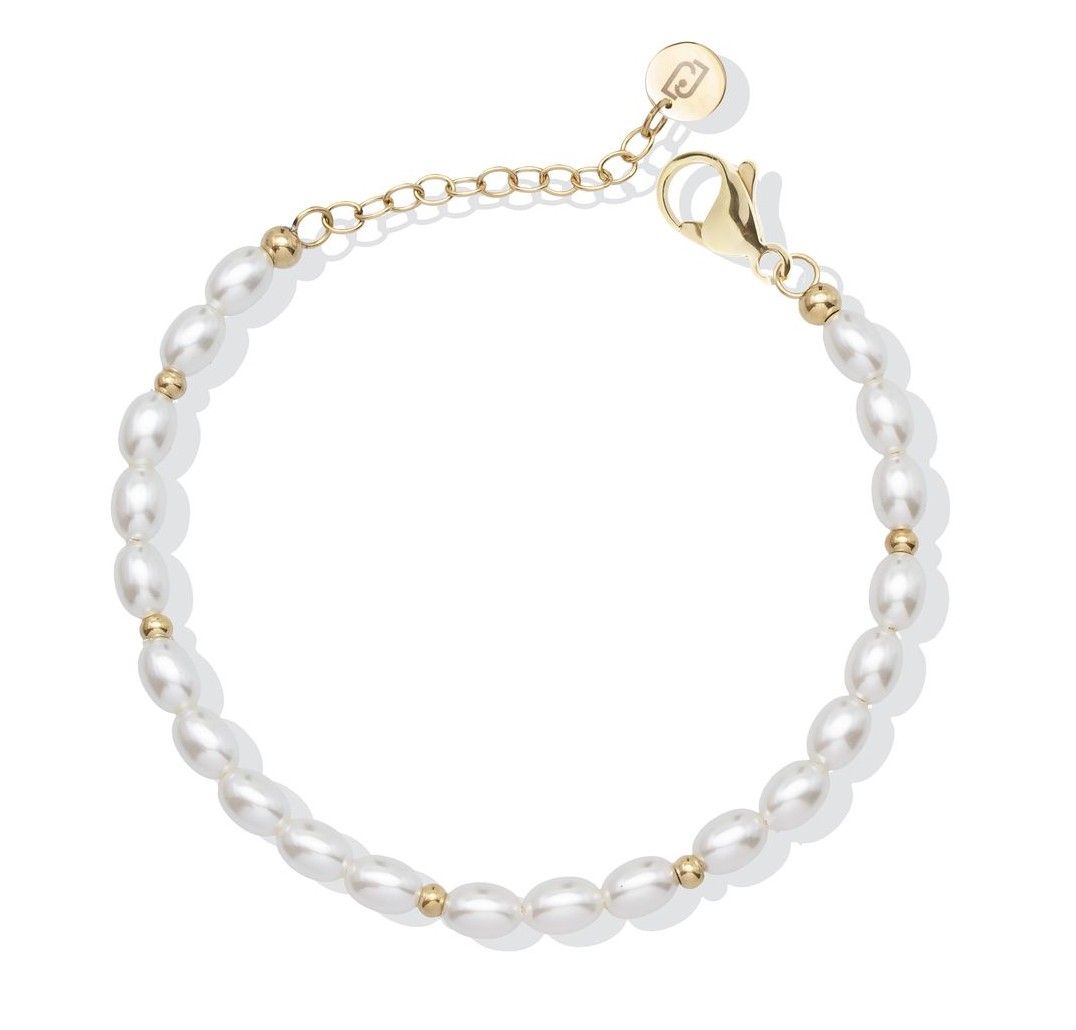 Liu Jo Perlový pozlacený náramek LJ2846
