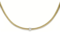 Liu Jo Půvabný pozlacený náhrdelník se srdíčkem Choker LJ2239