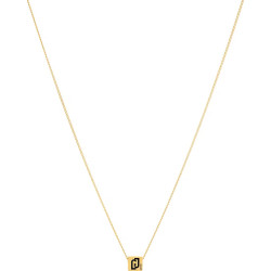 Liu Jo Slušivý pozlacený náhrdelník Identity LJ1945