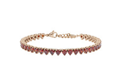 Liu Jo Tenisový náramek s krystaly Srdce Stones LJ3226