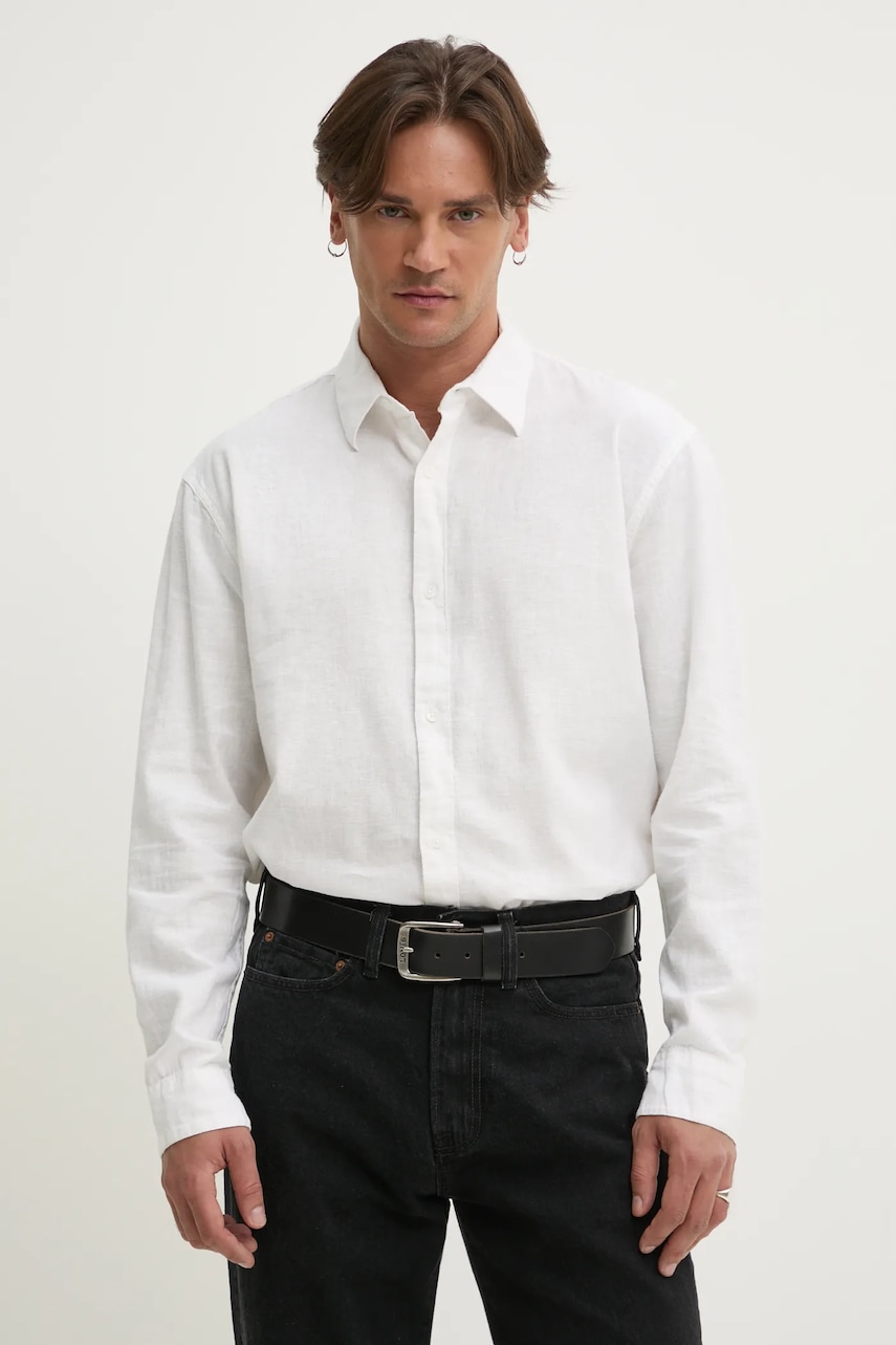 Lněná košile Hollister Co.