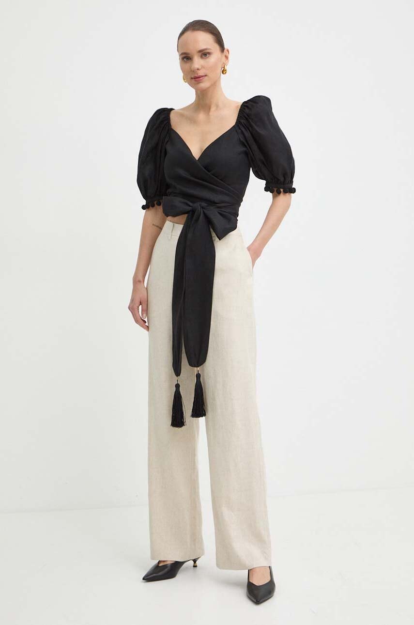 Lněná košile Luisa Spagnoli RUNWAY COLLECTION