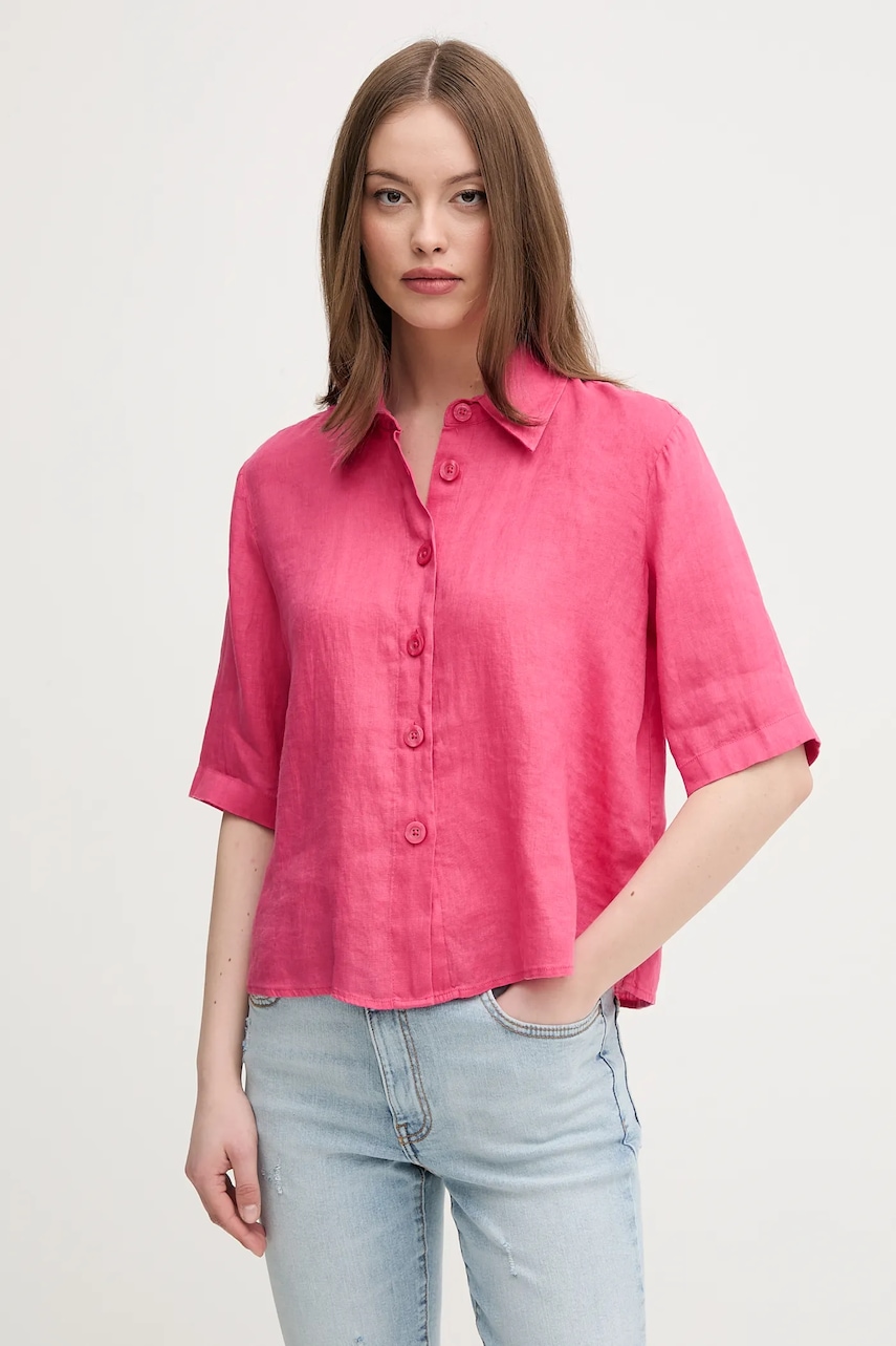 Lněná košile United Colors of Benetton