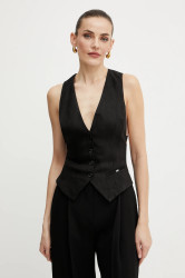 Lněná vesta Elisabetta Franchi