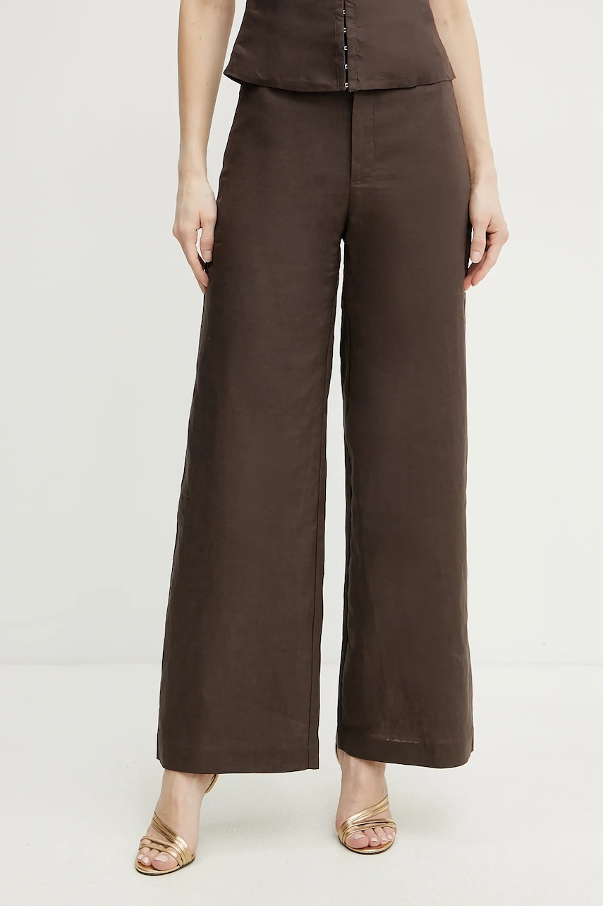 Lněné kalhoty Bardot ENYA