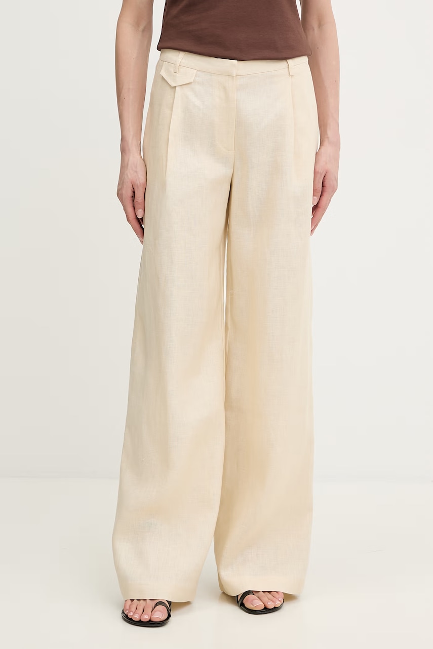 Lněné kalhoty Bardot