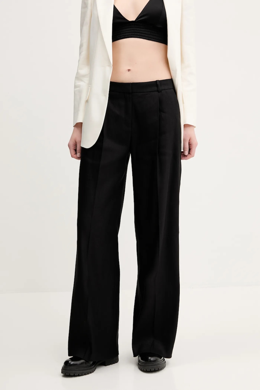 Lněné kalhoty HUGO