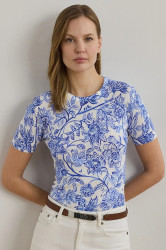 Lněný svetr Lauren Ralph Lauren dámský, bílá barva, 200971168