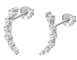 Lotus Silver Elegantní stříbrné náušnice se zirkony Earparty LP3389-4/1