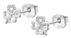 Lotus Silver Stříbrné náušnice třpytivé čtyřlístky Mystic LP3305-4/1