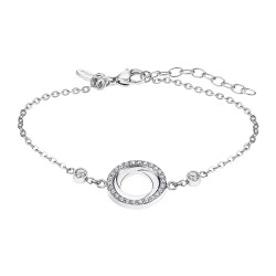 Lotus Style Ocelový náramek se třpytivým přívěskem Woman Basic LS2176-2/1