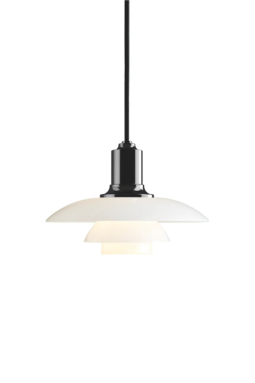 Louis Poulsen  lampa závěsná z mléčného skla PH 2/1