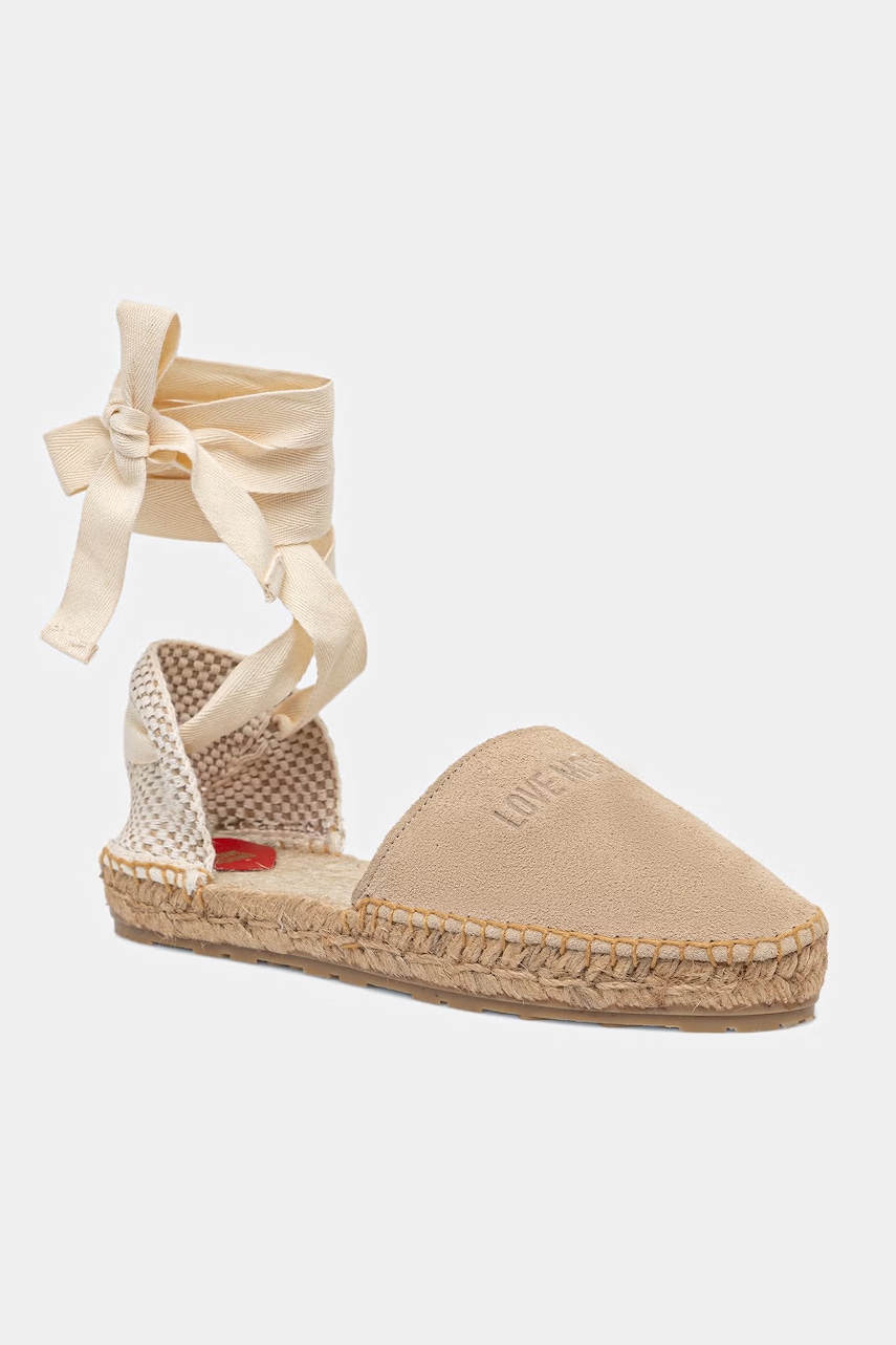 Love Moschino  espadrily dámské semišové