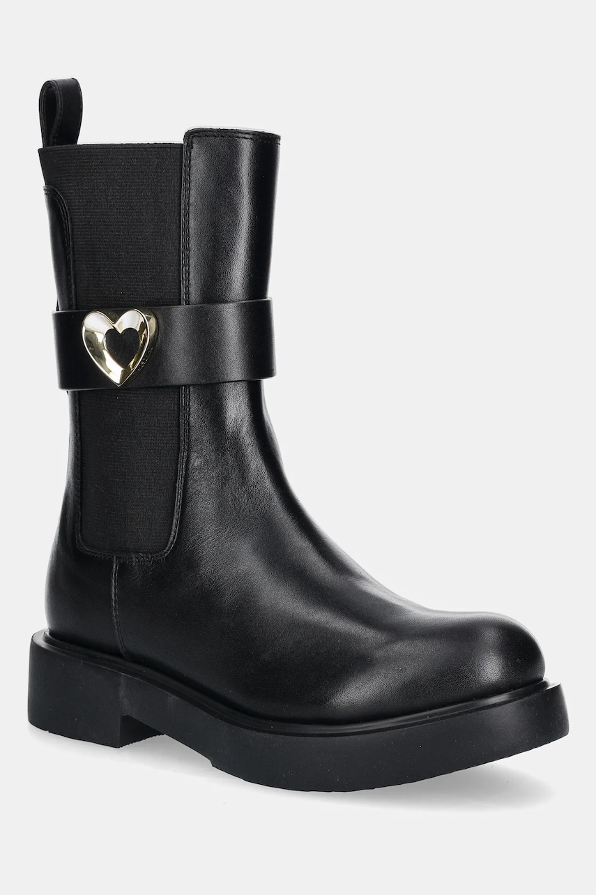 Love Moschino  Kožené kotníkové boty