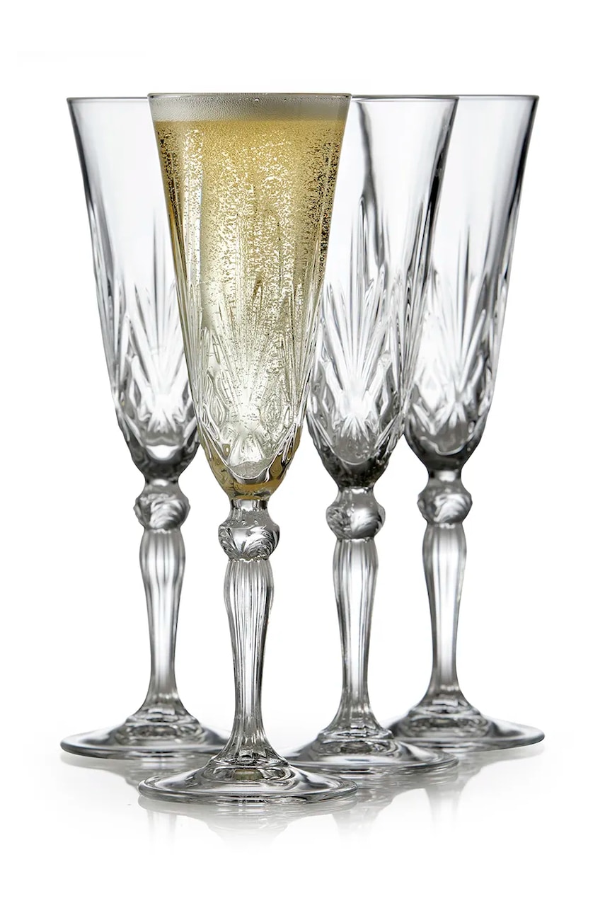 Lyngby Glas  Sada sklenic na šampaňské  Melodia 160 ml 4-pack