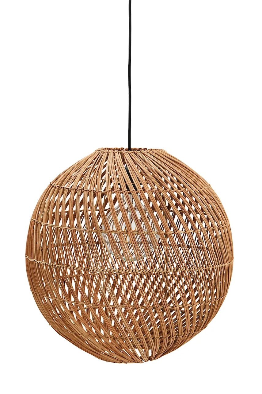 Madam Stoltz  lampa závěsná vyrobená z ratanu 45 cm
