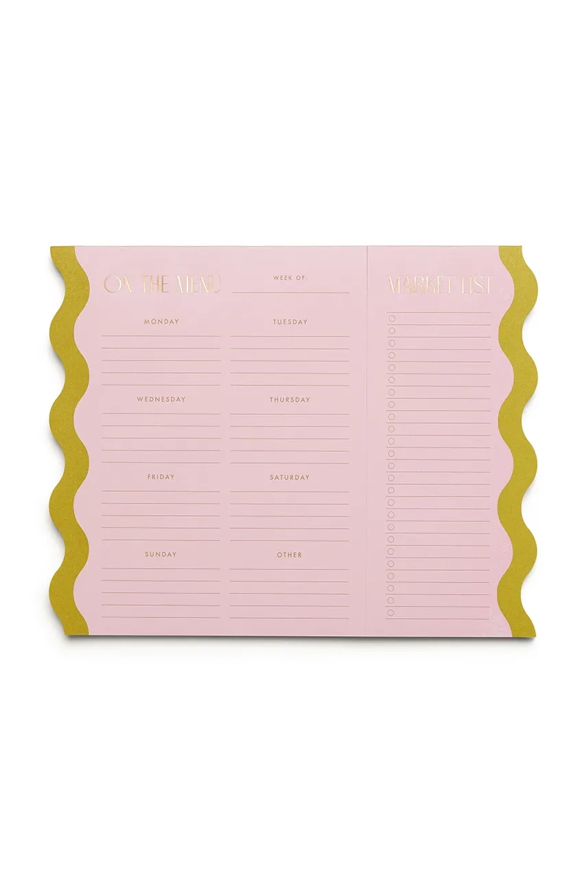 Magnetický plánovač jídel Designworks Ink Pink & Chartreuse