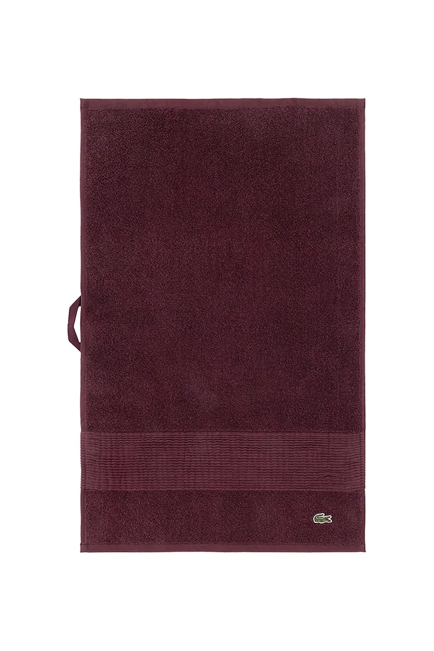 Malý bavlněný ručník Lacoste L LECROCO Bordeaux 40 x 60 cm