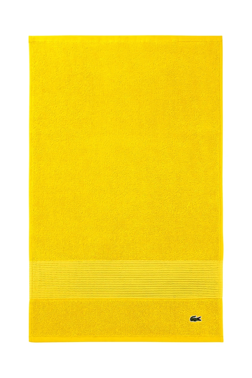 Malý bavlněný ručník Lacoste L LECROCO Jaune 40 x 60 cm