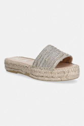 Manebi  pantofle dámské zlaté Espadrilles Sandals