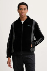 Manšestrová bunda adidas Originals Pro Track Top černá barva, přechodná, JX3085
