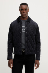 Manšestrová bunda Trussardi tmavomodrá barva, přechodná, 8030M000013N