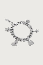 MARC JACOBS  náramek dámský postříbřený PAVE MINI ICON