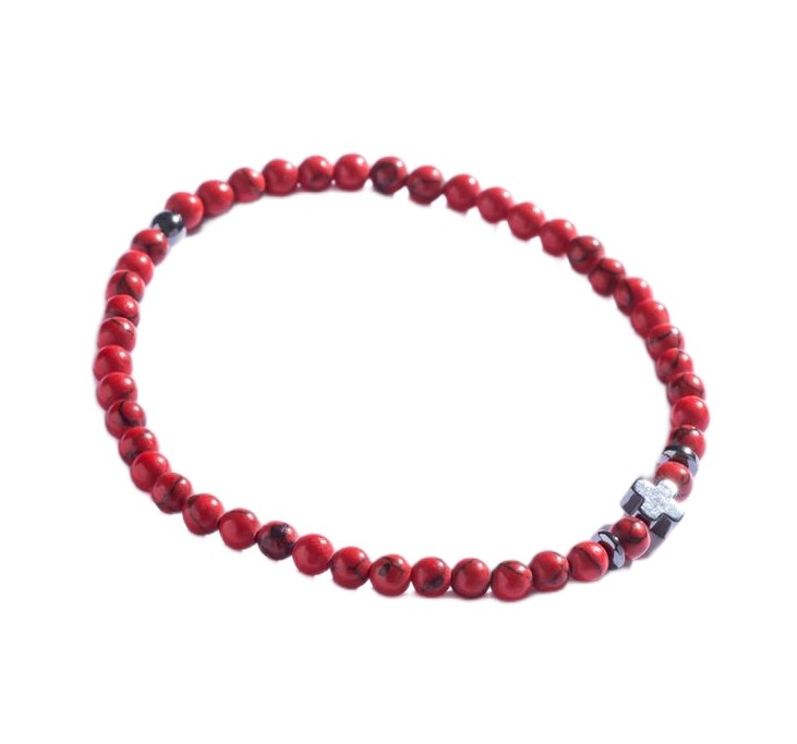 Marc Malone Moderní korálkový náramek pro muže MCGB5098