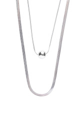 Marc Malone Módní ocelový náhrdelník Luna Silver Necklace MCN250257S
