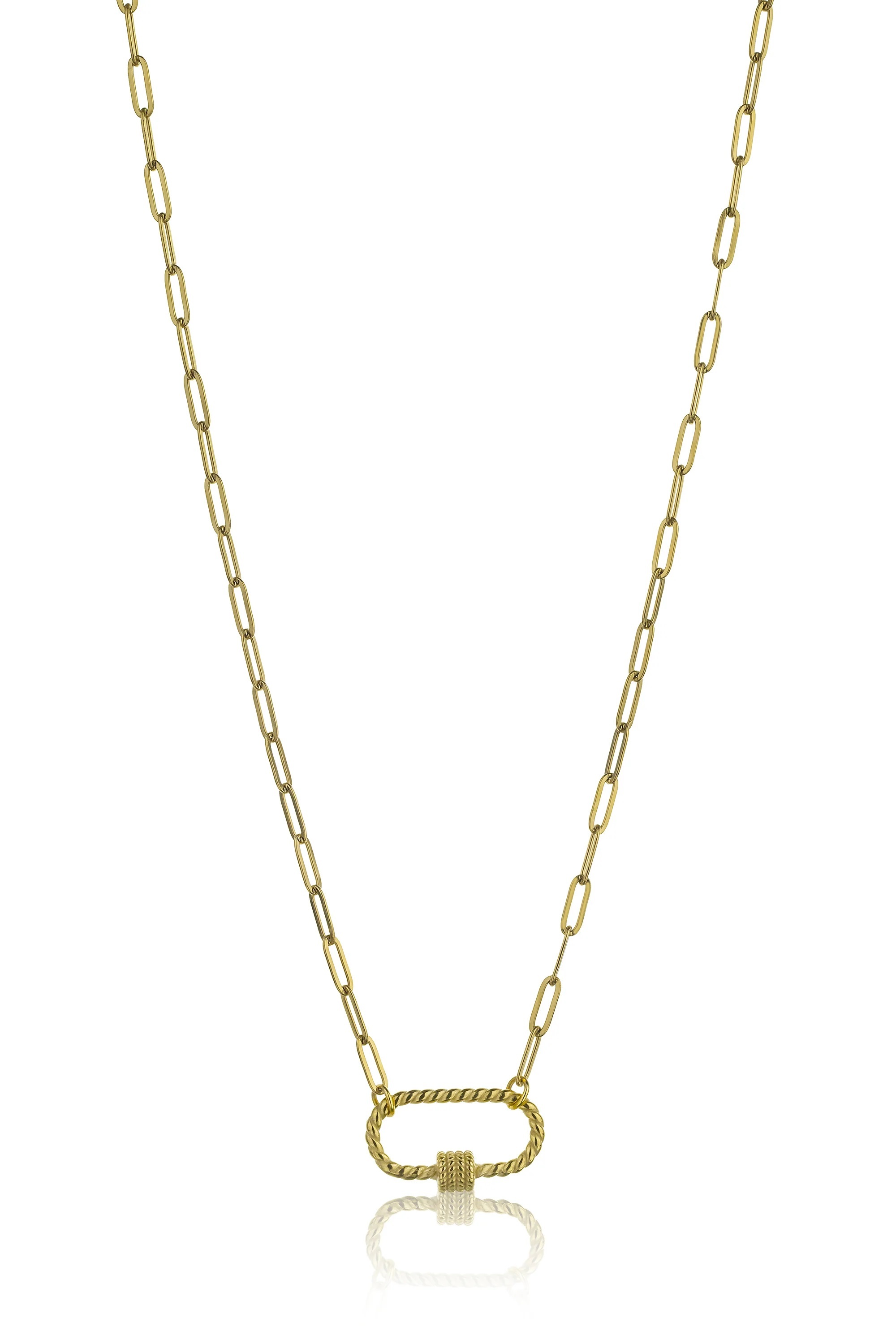 Marc Malone Originální pozlacený náhrdelník Hailey Gold Necklace MCN23016G