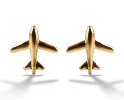 Marc Malone Pozlacené náušnice Letadla Solan MCE250302G