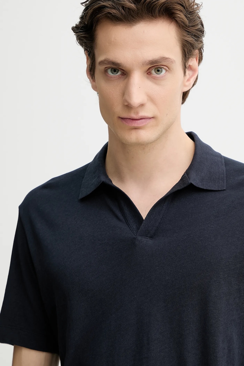Marc O'Polo  Polo tričko s lněnou směsí