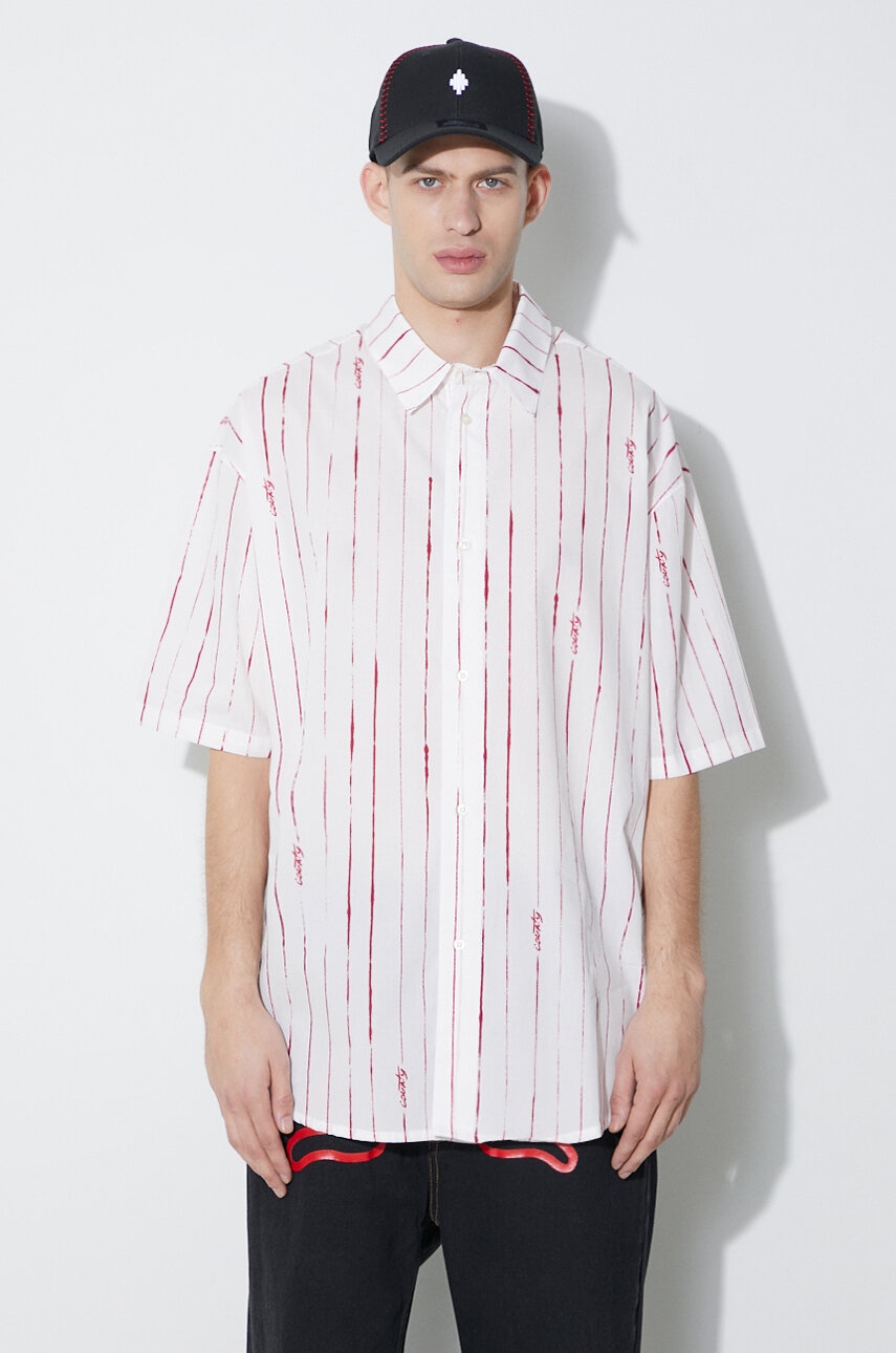 Marcelo Burlon  Bavlněná košile  County Pinstripes Over Shirt