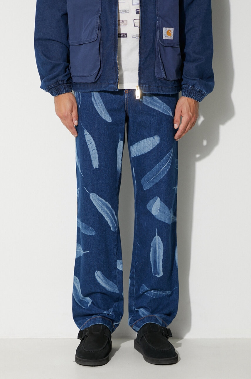 Marcelo Burlon  Džíny  Aop Wind Feathers