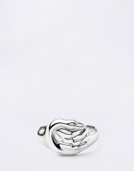 Maria Black Swan Mini Signet Ring Silver Silver 52
