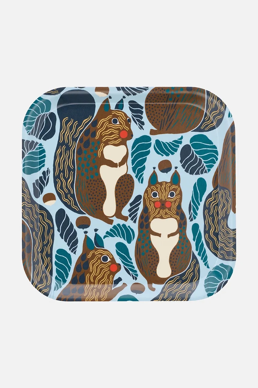 Marimekko  tác dekorativní vyrobený z překližky 20 x 20 cm