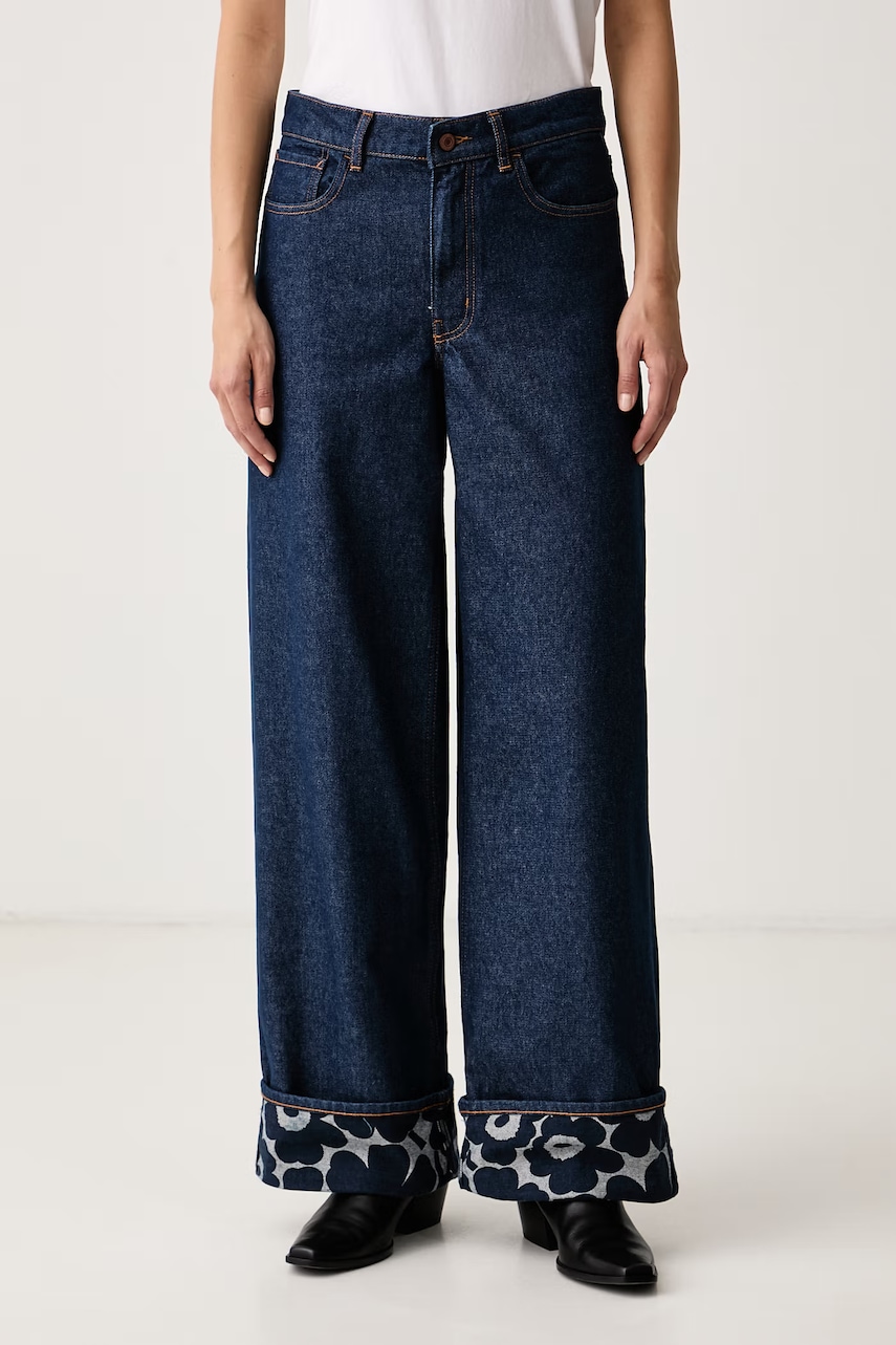Marimekko  wide leg džíny dámské