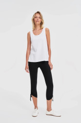 Marisse Black Cotton Leggings