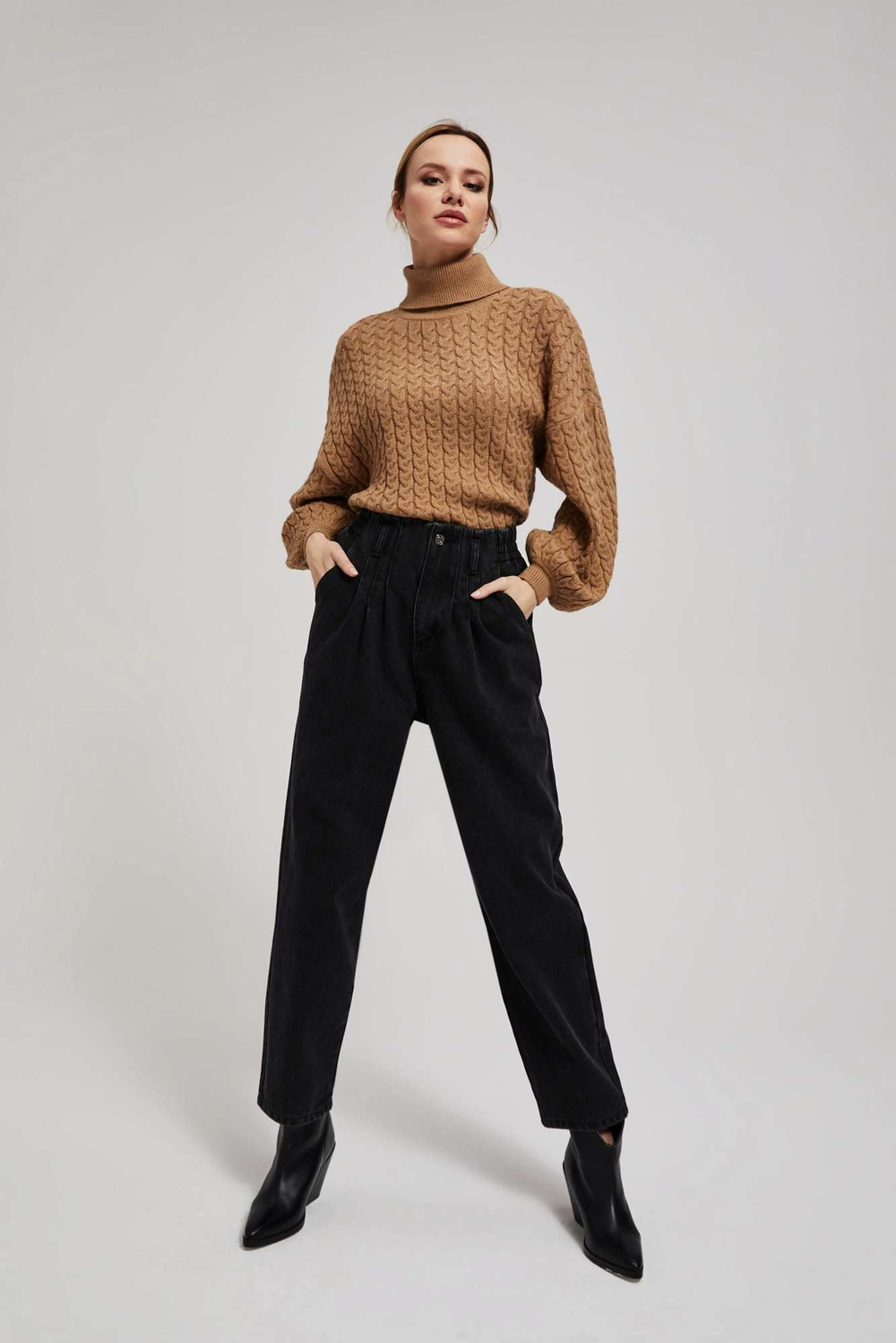 Marisse Black Paperbag Jeans