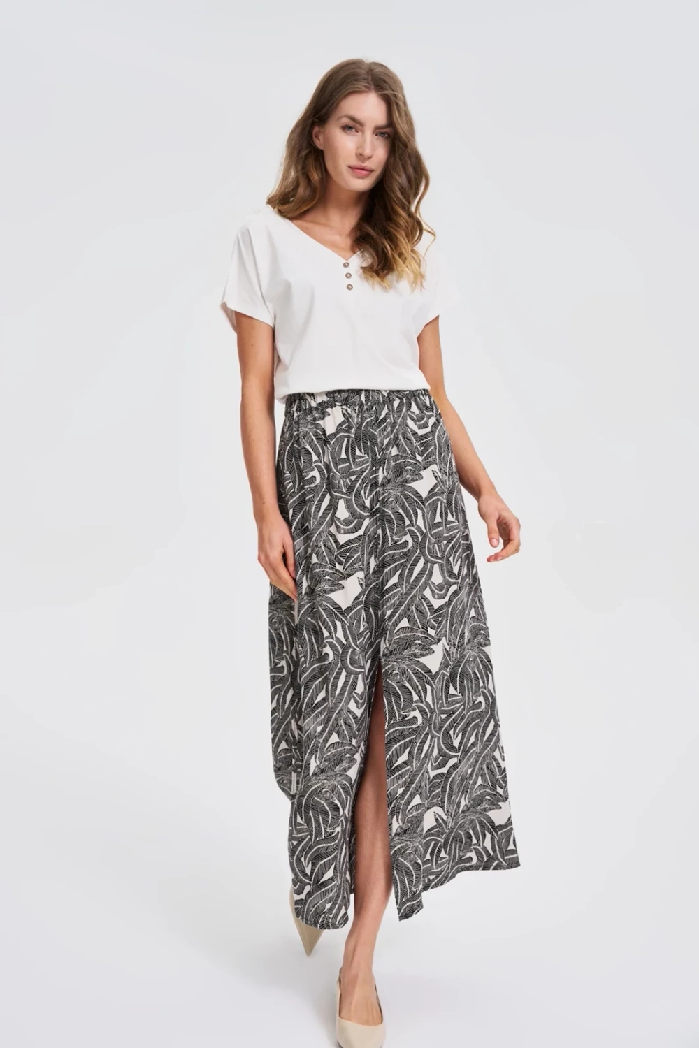 Marisse Black Viscose Skirt